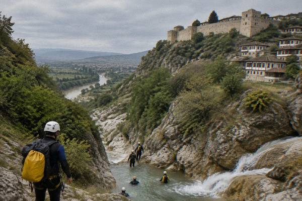 8-Hour Canyoning, Bigazi Waterfall, Berat